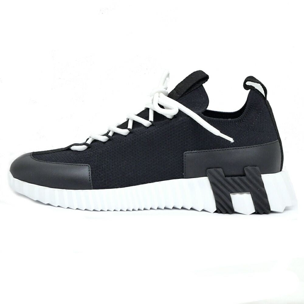 Hermes Sneakers Lift 37.5 Black White Orange