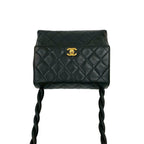 Chanel Card and Vintage Quilted CC Logo Lambskin Shoulder Bag — view 4