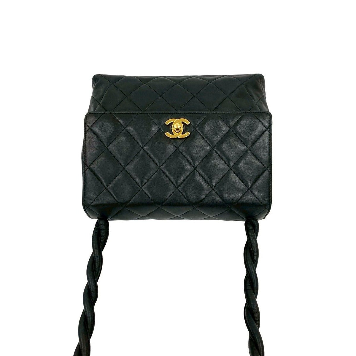 Chanel Card and Vintage Quilted CC Logo Lambskin Shoulder Bag — view 4
