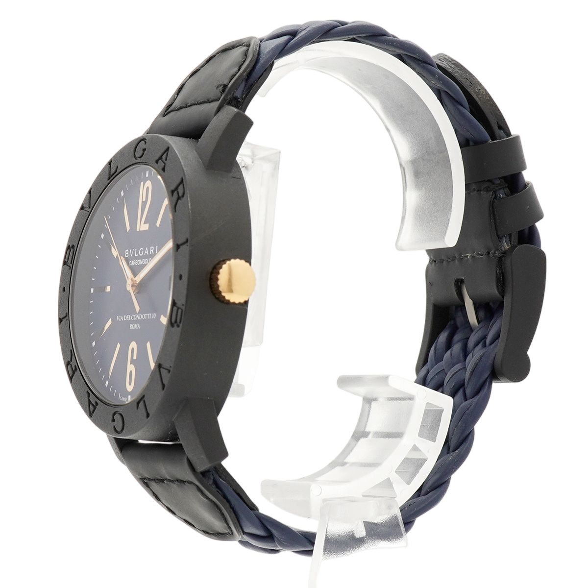 Bvlgari Carbon Gold Blue Dial Watch — view 2