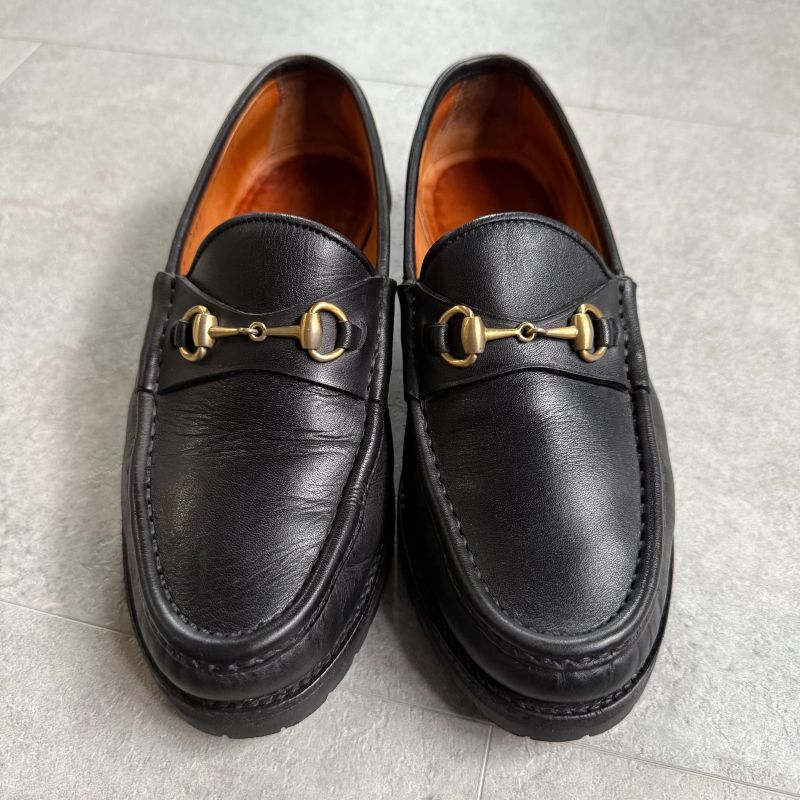 Gucci Horsebit Loafers Leather Black Gold Hardware 35 1 2 — view 6