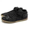 Louis Vuitton Shoes Sneakers High Cut Men Leather Gray Damier Graphite