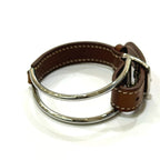 Hermes Bracelet Belt Cut Replacement Metal Brown