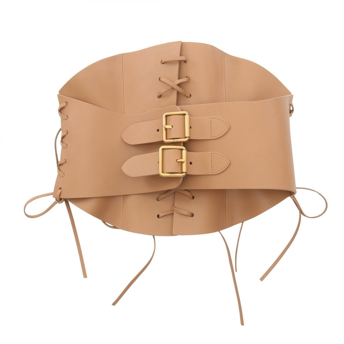 Dior Belt D-lace Corset Brown Leather — view 2