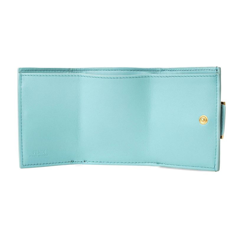 Fendi Trifold Wallet Baguette Green — view 4