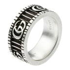 Gucci Ring Double G Silver Black — view 3