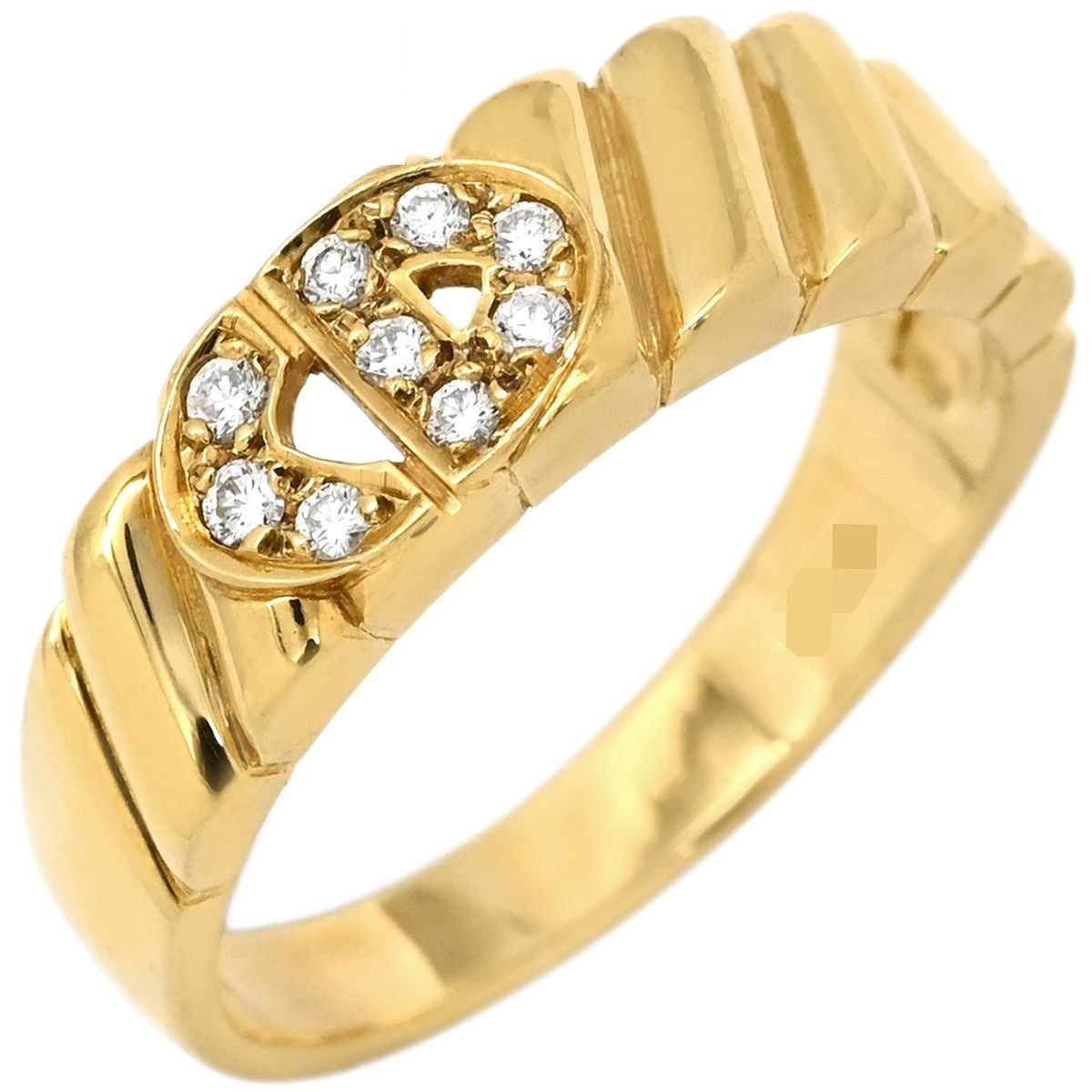 Dior Ring CD Logo Diamond Yellow Gold 18k