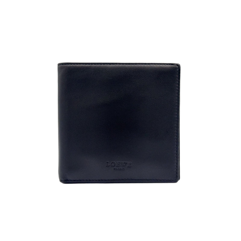 Loewe Bifold Card Case Leather Black Wallet