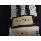 Gucci Interlocking Polyester Rubber Thread Headband Hair Black — view 3