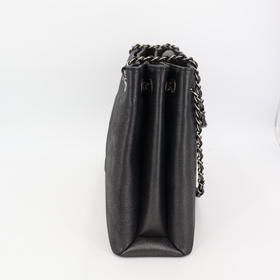 Chanel CC Shopping Tote Iridescent Calfskin East West — view 7