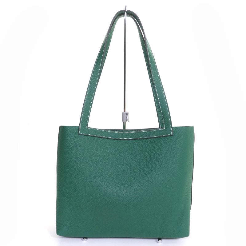 Hermes Cabas Serie 31 Taurillon Clemence Vert Moyen Tote Bag Storage — view 3