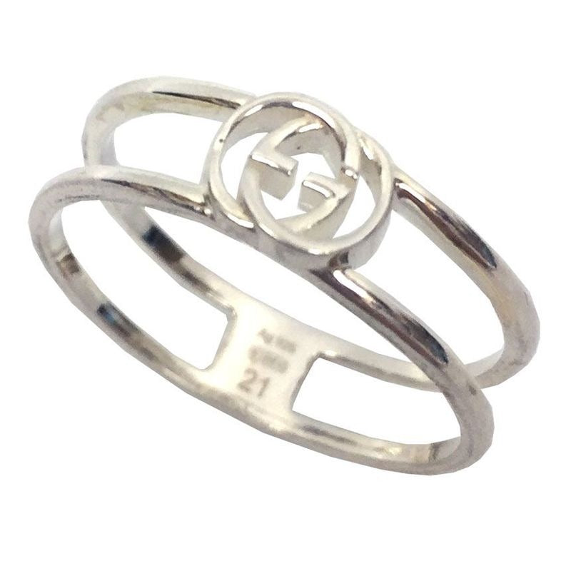 Gucci Interlocking G Ring 21 Silver Aq7730
