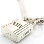 Hermes Cadena SV Necklace AG 925 Vintage Silver Box Padlock Bar — view 5