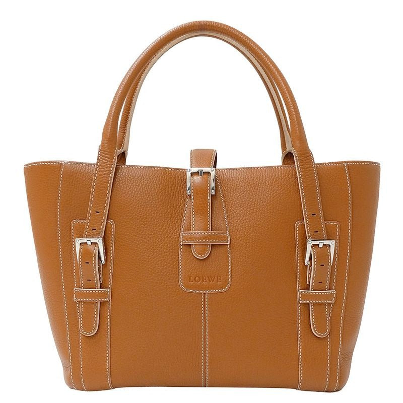 Loewe Bag Tote Senda Leather Camel Handbag Commute