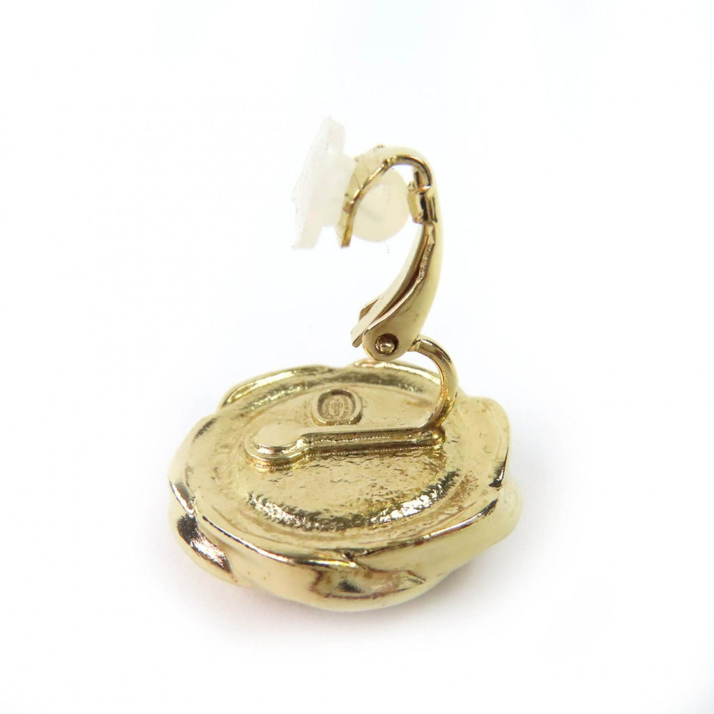 Chanel A22 A Coco Mark Earrings Accessory Gold Black — view 5