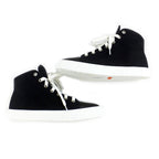 Hermes Iriko High Cut Sneakers Description 38 Black White Cotton — view 5