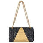 Chanel 2.55 Lambskin Croco Shape Pressed Chain Shoulder Bag Women 25 — view 2