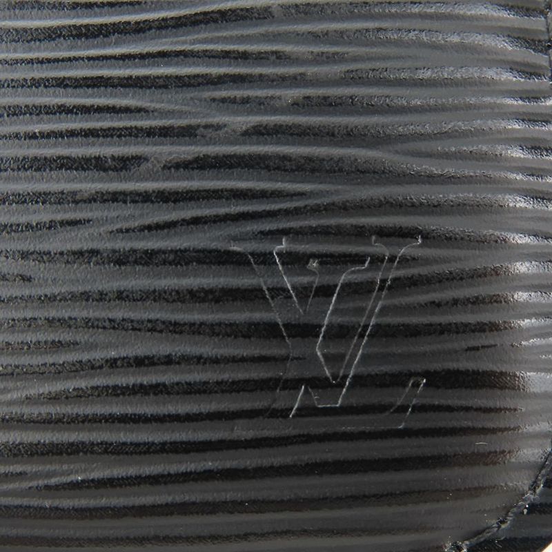 Louis Vuitton Coin Case Pochette Cles Epi Leather Noir Black Silver — view 6