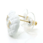 Chanel A19 C Coco Mark Quilted White Mini — view 4