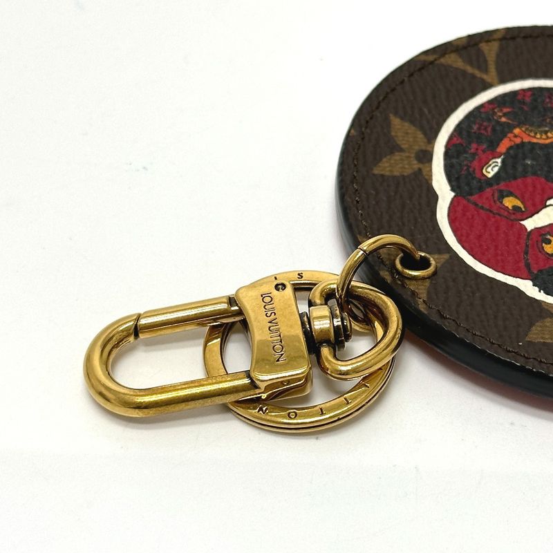 Louis Vuitton Key Holder Porte Cle Illustre Mp1949 Monogram Canvas Brown — view 4