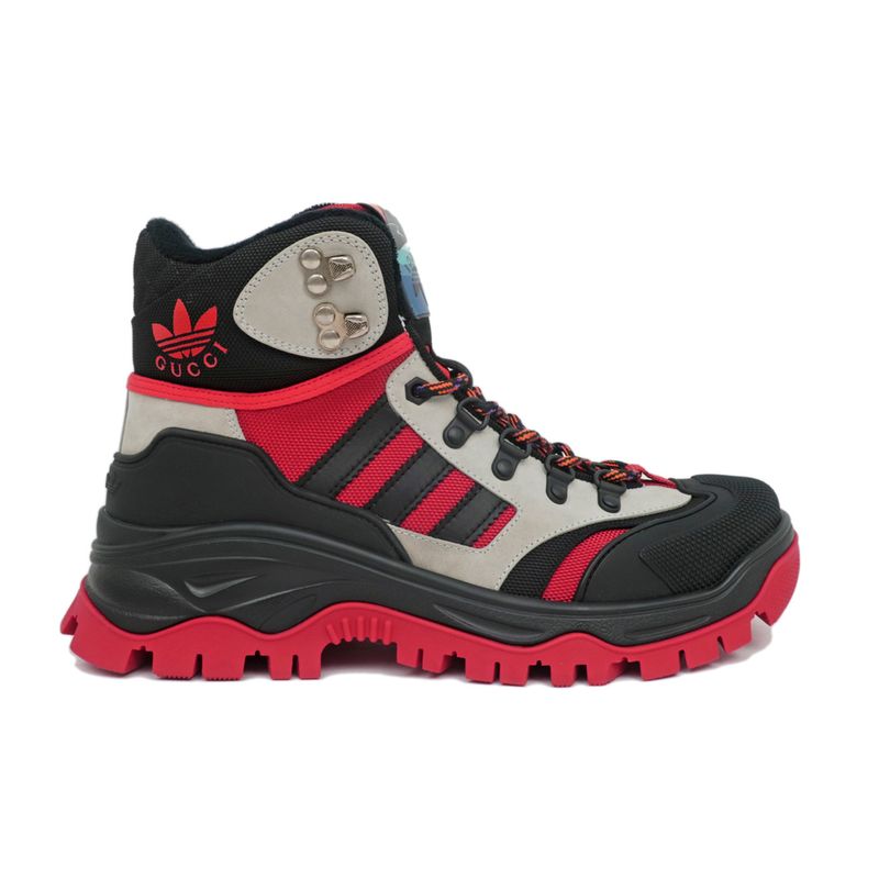 Gucci Adidas Collaboration High Cut Sneakers Size 7 1 2 Black — view 4