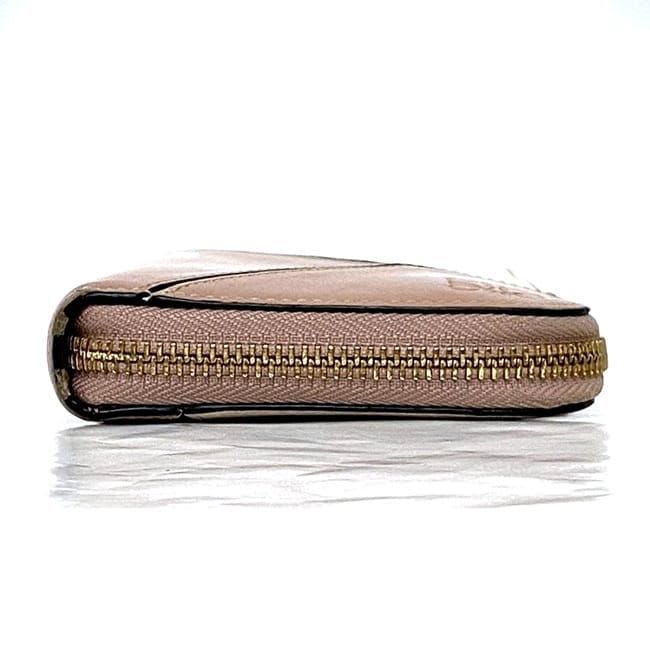 Loewe Round Zipper Long Wallet Pink Beige — view 3