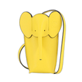 Loewe Elephant Pocket Shoulder Bag Leather Yellow