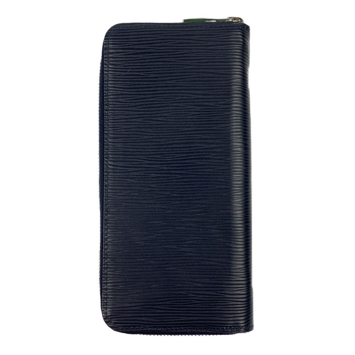 Louis Vuitton Epi Zippy Wallet Vertical Navy — view 2