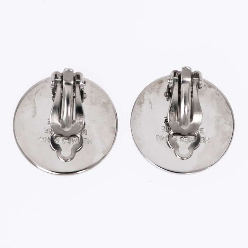 Hermes Serie Earrings Silver Accessories — view 5