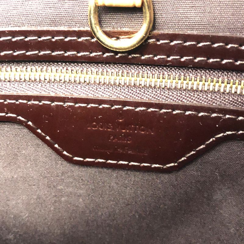 Louis Vuitton Catalina BB Patent Leather Tote Bag Brown — view 4