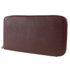 Hermes Azap Long Silk-in Vaux-epson Rouge Ash Bordeaux R Wallet — view 2