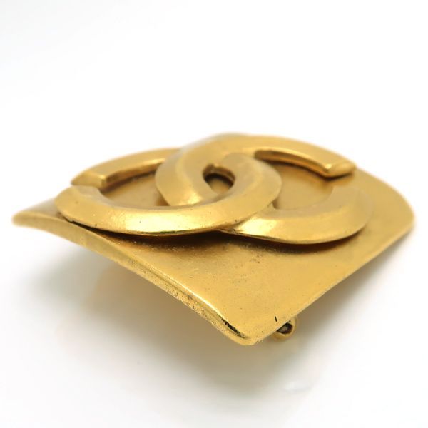 Chanel Brooch 96 P Coco Mark Diamond Square Vintage GP 1996 etc — view 5