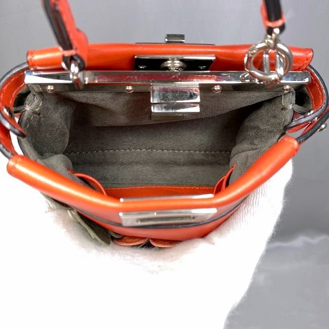 Fendi 2-Way Bag Micro Peekaboo Red — view 6