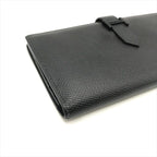 Hermes Bearn Souffle Veau Epsom Monochrome Bifold Wallet Black — view 4