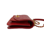 Chanel Small Flap Caviar Leather Calfskin 2-Way Hand Bag