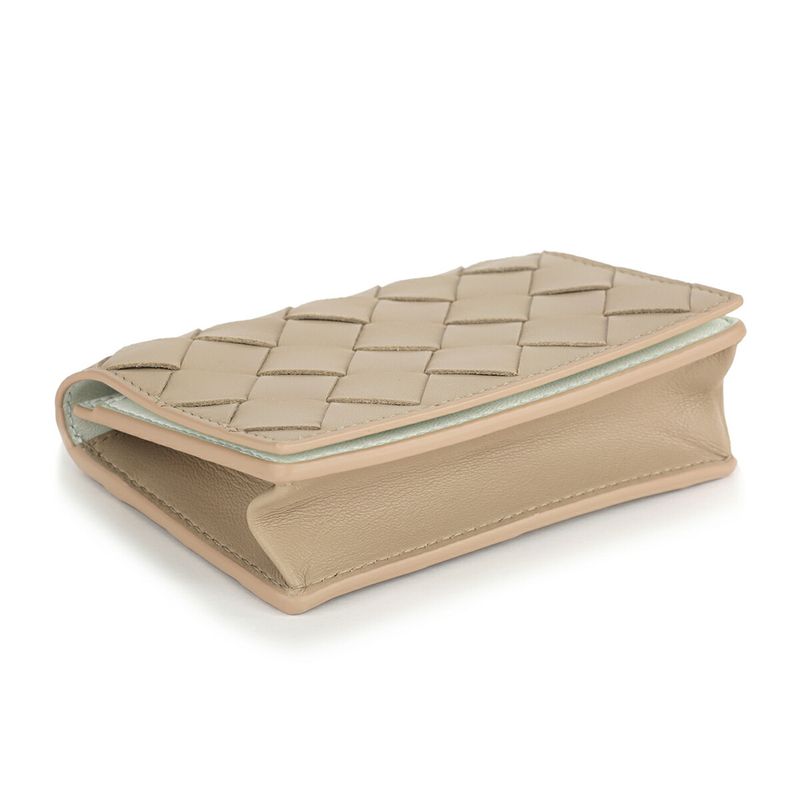 Bottega Veneta Business Card Case Ecru Glacier — view 4