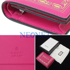Gucci Guccy Sega Logo Leather Bifold Wallet Pink Box Bag — view 6