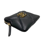 Chanel 19 Coin Case Card Purse Ap2086 Quilted Black Gold Chanel 19 — view 4