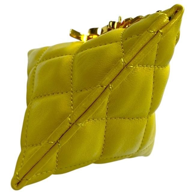 Saint Laurent Berline Coin Case Purse Small Pouch Triangle Quilted Leather