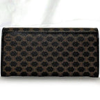 Celine Bifold Long Wallet Black Brown Macadam — view 3