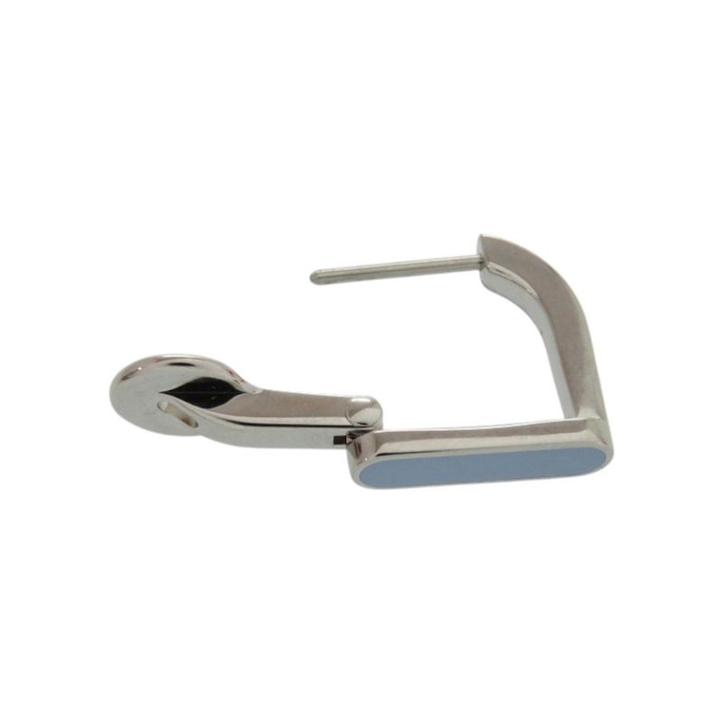 Hermes Single Earrings Ettelier For One Ear Metal Lacquered — view 6