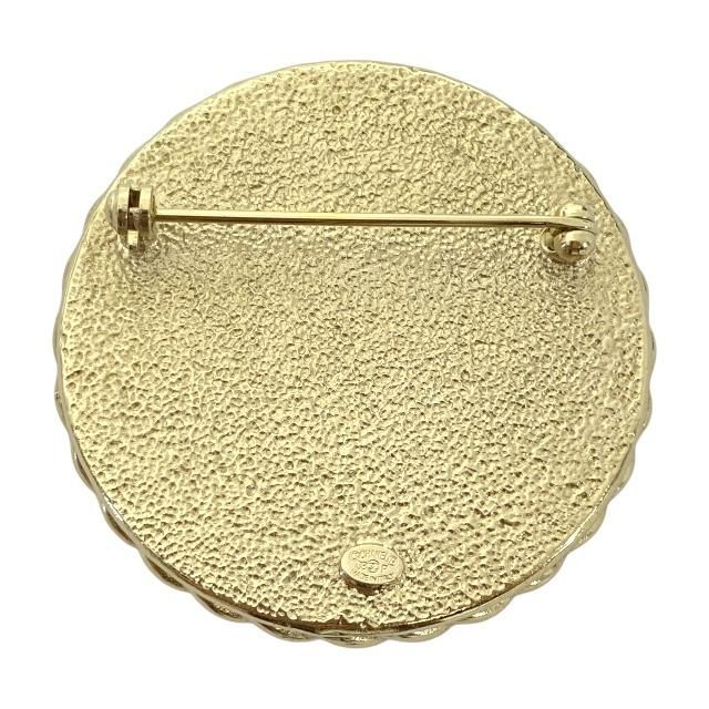 Chanel Brooch Pin Accessories Jewelry Circle Small Coco Mark GP Pink — view 9