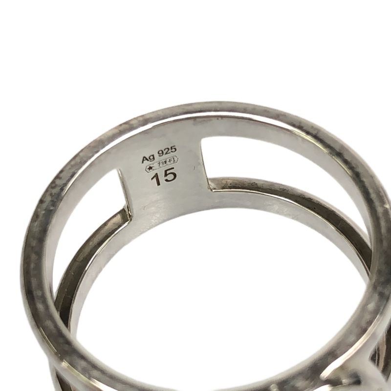 Gucci Interlocking G Ring Silver 925 Size 14 Accessories — view 3
