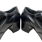 Chanel Heel Pumps Mary Jane 37 1 2 Size Leather Coco Mark Black — view 8