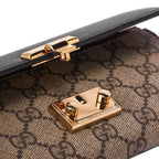 Gucci Long Wallet GG Supreme Brown Black — view 9