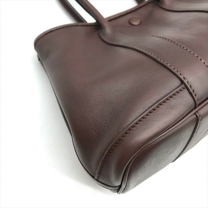 Hermes Garden Party Ttp Mini Hand Bag Brown Leather — view 5