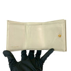 Saint Laurent Paris YSL Logo Leather Wallet White