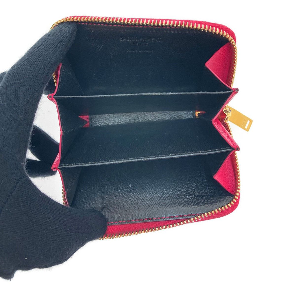 Yves Saint Laurent Coin Card Case Round Zipper — view 5