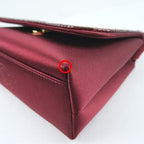 Chanel Party Bag Satin And Rhinestone Bordeaux Shoulder — view 5