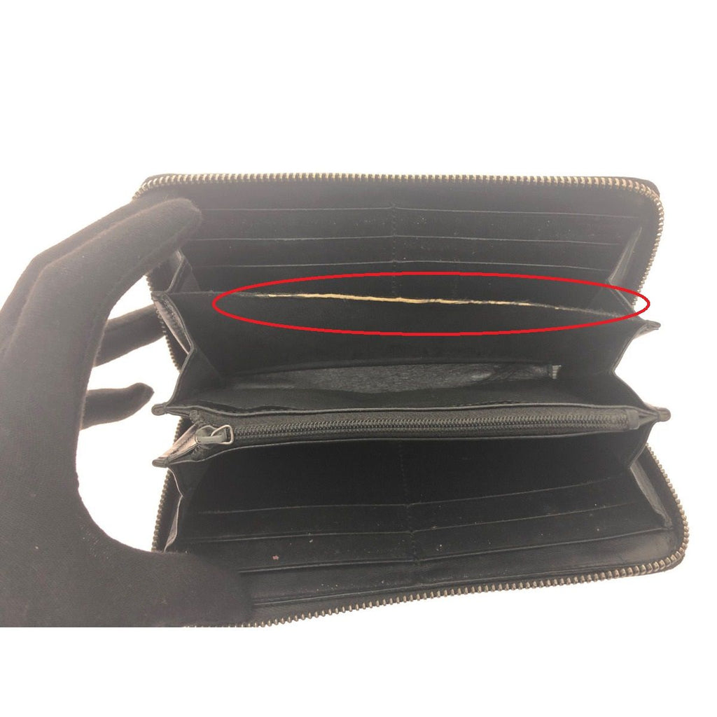 Gucci Diamante Studded Round Zipper Long Wallet GG 2 Heads — view 3
